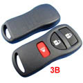 Buy Nissan Remote Key Shell 3 Button 10pcs/lot