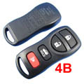 wholesale Nissan Remote Shell 4 Button 10pcs/lot