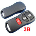 Nissan TIIDA Remote 3 Button (315MHZ)