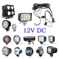 12V 40A Spot/Flood LED/HID Work Driving light Wiring Loom Harness Switch Relay Driving Light Off Road Spotlights JEEP SUV